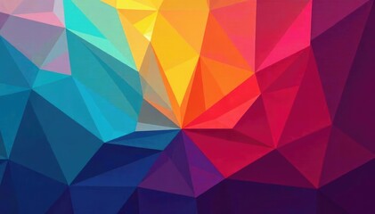 Obraz premium Geometric abstract shapes, vibrant color palette, perfectly tiled , vector, fabric, pattern