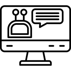 Chatbot Icon Vector Element