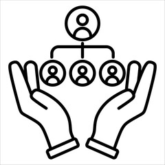 Organizational Simple Icon Vector Illustration Concept