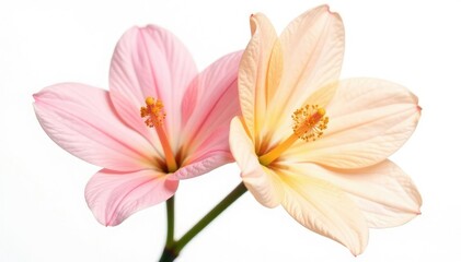 Single large flower isolated on white background, bloom