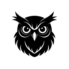 Naklejka premium owl on white background