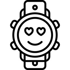 Smile with Love Eyes Icon