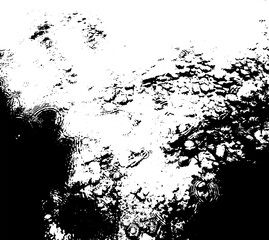 Rustic splash texture. Abstract background. Weathered surface and shape. PNG graphic illustration with transparent background.