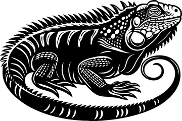 Discover a captivating collection of vector illustrations featuring reptiles and amphibians in stunning detail. The 
