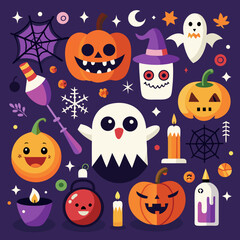 halloween seamless pattern