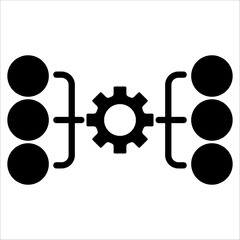 Automation Simple Icon Vector Illustration Concept