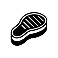 vector illustration of a black shoe
