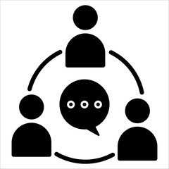 Communication Simple Icon Vector Illustration Concept