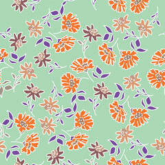 Creative collage contemporary floral seamless pattern leaf. Fashionable template for design.	
