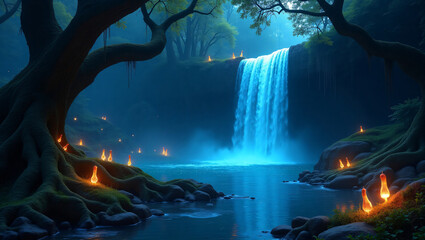 waterfall in the forest