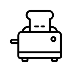 Pop-Up Toaster with Lever Handle Icon Design