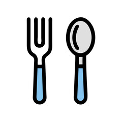 Fototapeta premium Spoon and Fork Icon Design