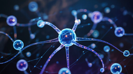 3D Rendering of Neural Network Nodes and Connections