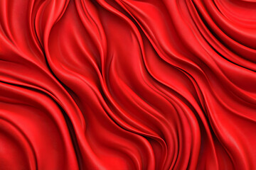 Obraz premium Abstract Red Silk Waves: A Luxurious Texture