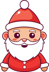 Santa Claus cartoon icon vector