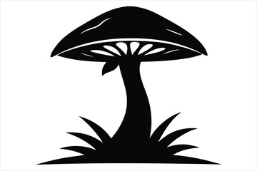 Adaptogen Mushroom Silhouette
