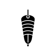 Obraz premium fishing hook on white background