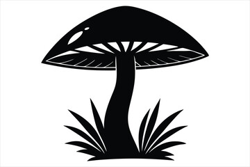 Adaptogen Mushroom Silhouette