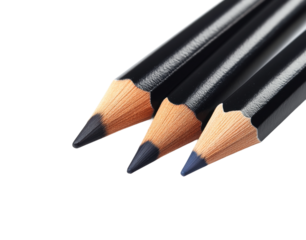 Drawing action with colored pencils artistic isolated on transparent background, png