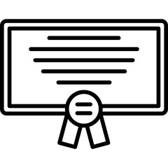 Diploma Icon Vector Element