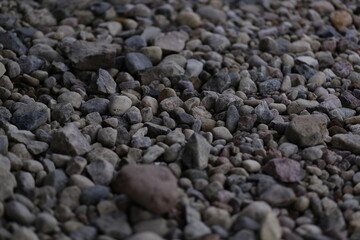 small and large stones