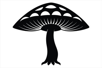 Adaptogen Mushroom Silhouette