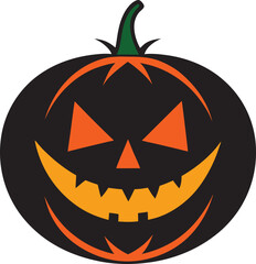 halloween pumpkin isolated on white