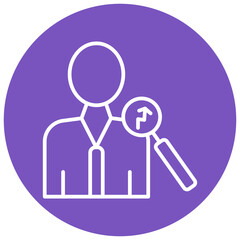 Employee Analytics Circle Icon, Employee Analytics Icon – HR Data, Staff Insights, Workforce Analysis Symbol

