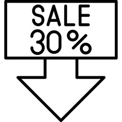 Sale Icon Vector Element