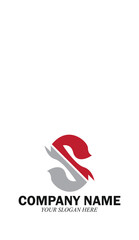 S letter bussines logo icon vector illustration template design