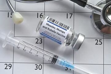 Measles mumps rubella vaccine shot injection MMR