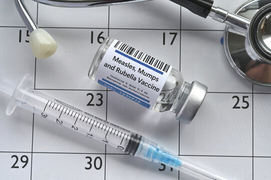 Measles mumps rubella vaccine shot injection MMR