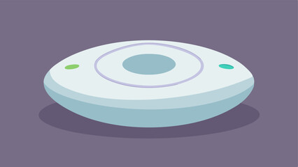 Meditation Device An ovalshaped gadget with soft lights that change colors. It has touch buttons for selecting different meditation modes promoting relaxation away from screens.