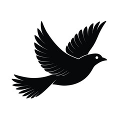 bird flight vector art silhouette