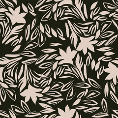seamless flower pattern on background