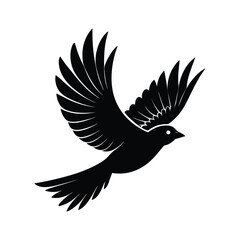 Obraz premium bird flight vector art silhouette