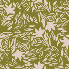 seamless flower pattern on background
