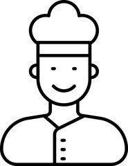 Baker icon stock vector illustration