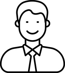 Salesman icon stock vector illustration