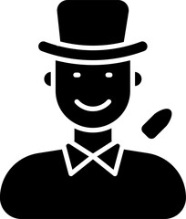 Hunter icon stock vector illustration