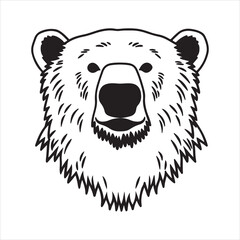 Bear Illustration for Forest Wildlife and Powerful Mammal Concepts