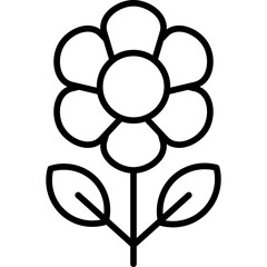 Flower Icon Vector Element