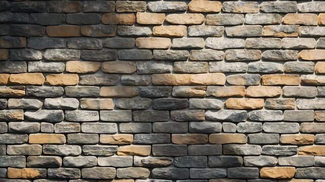Vintage brick wall background with panoramic texture. Ideal backdrop for home and office design.