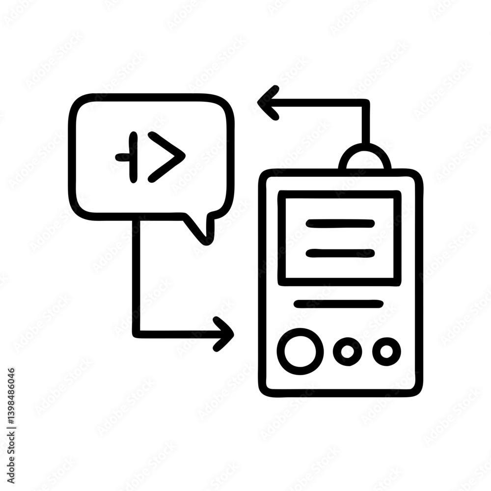 Poster Data transfer and coding concept for mobile app development and wireless communication system