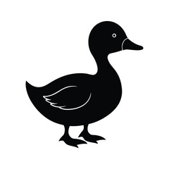 duckling silhouette art