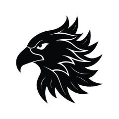 eagle head silhouette art