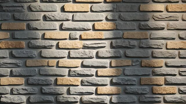Vintage brick wall panoramic background texture. Design backdrop for home and office.