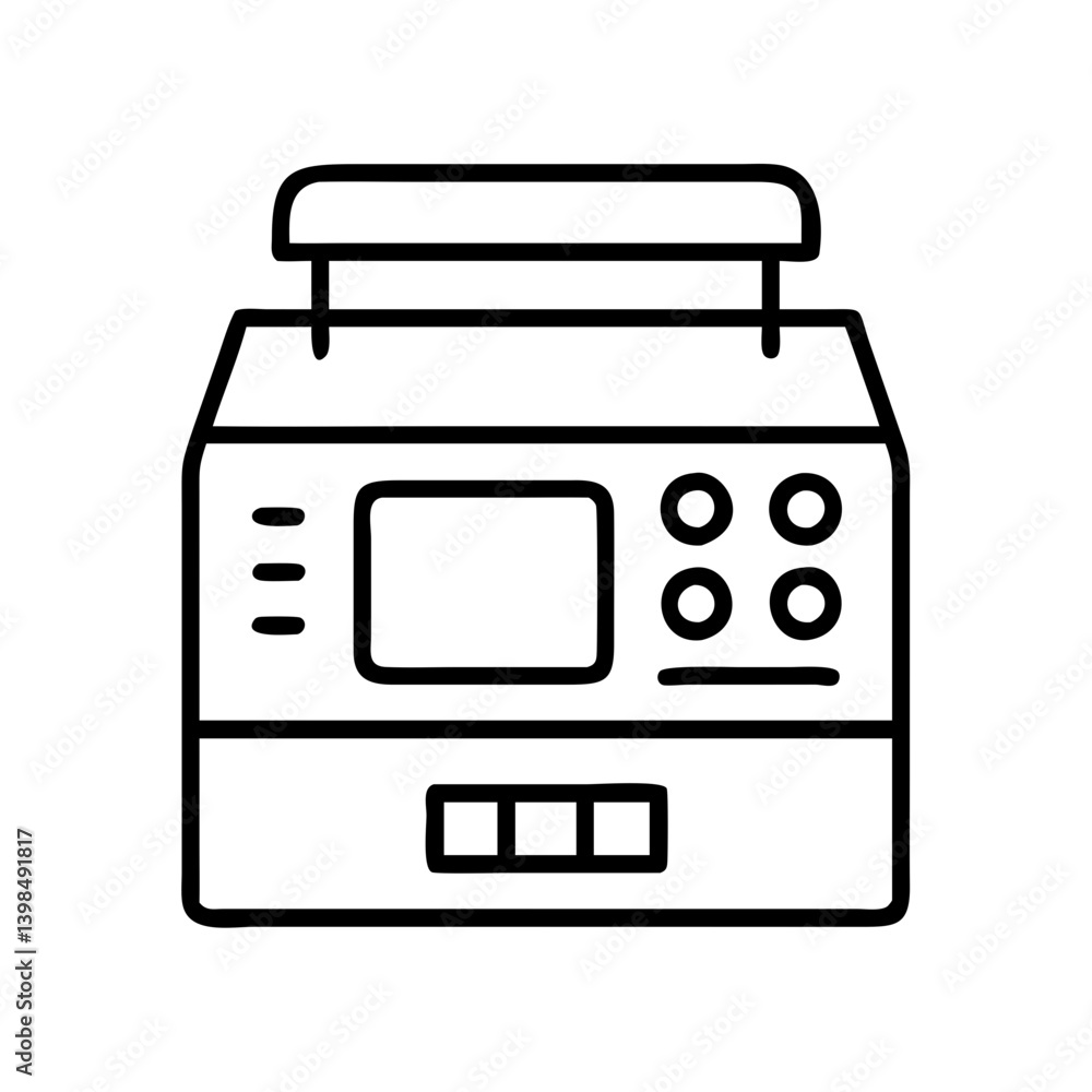 Poster find the best lab equipment outline vector for research and science experiments and analysis