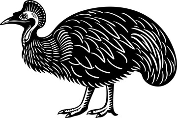 Elegant and minimalist line art bird vector illustration featuring graceful outlines and modern simplicity. Ideal for use in branding, nature-themed designs, tattoos, posters, greeting cards, and digi