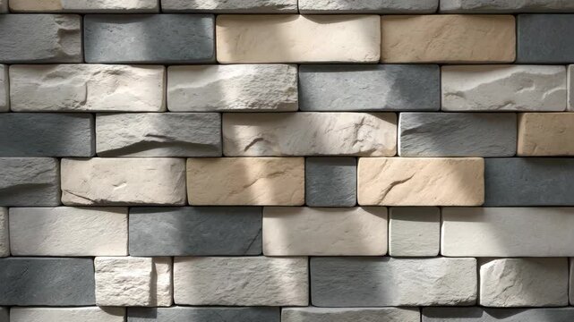 Country room or kitchen wallpaper idea featuring a white brick wall backdrop with stonework texture.